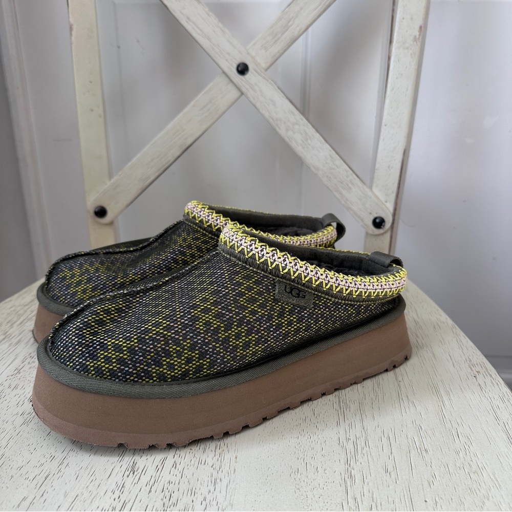 UGG Tasman Maxi Slippers,olive green size 8us, 39eu
